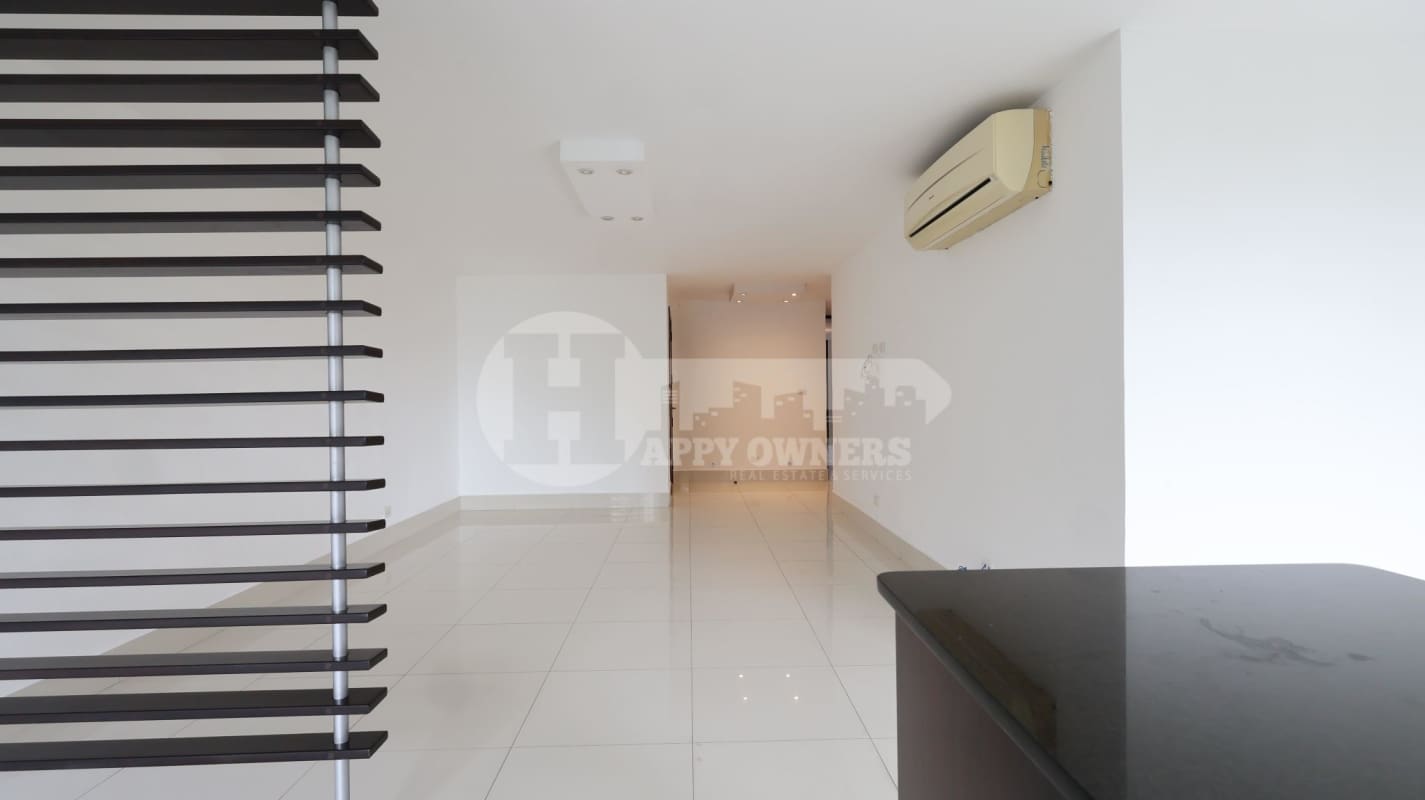 Kitchen with granite countertop island, modern cabinets in PH Golf Park Altos de Golf Panama