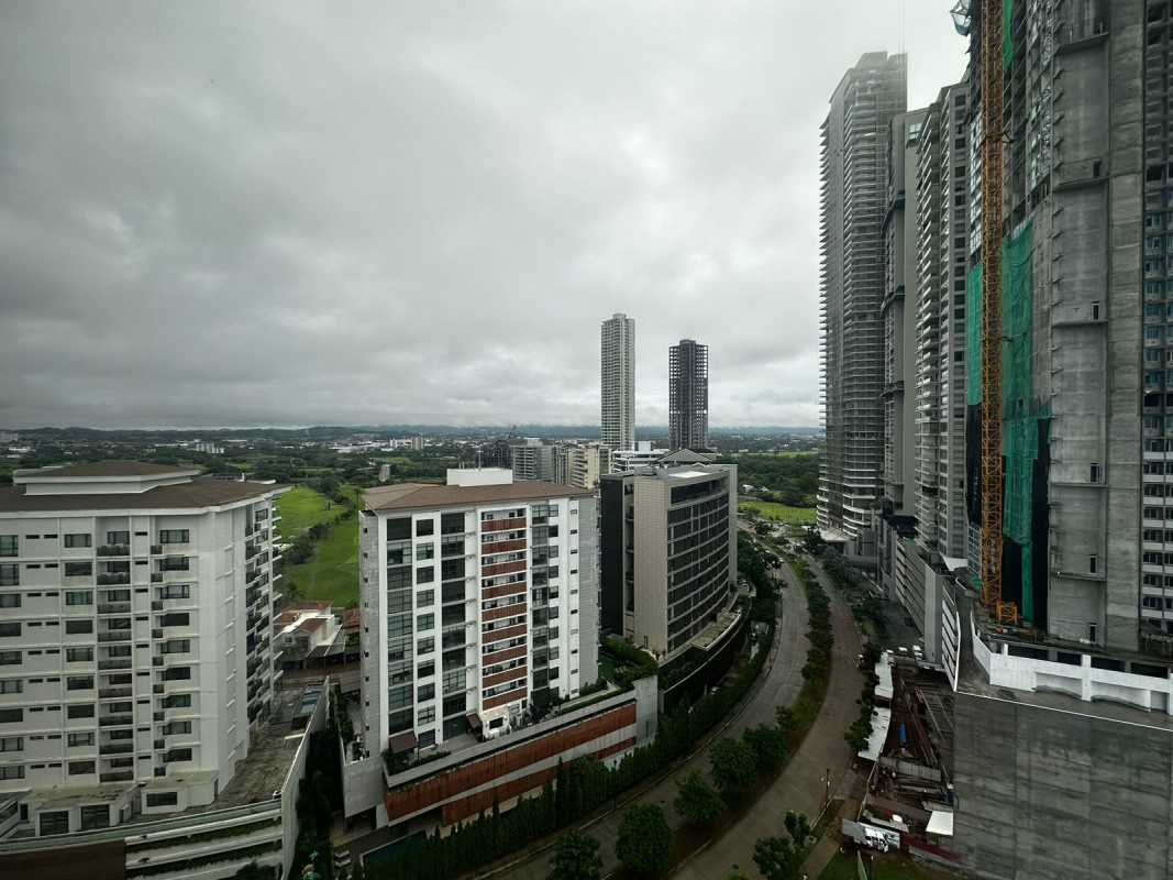 Impressive modern skyline view Costa del Este from Ocean House luxury condo