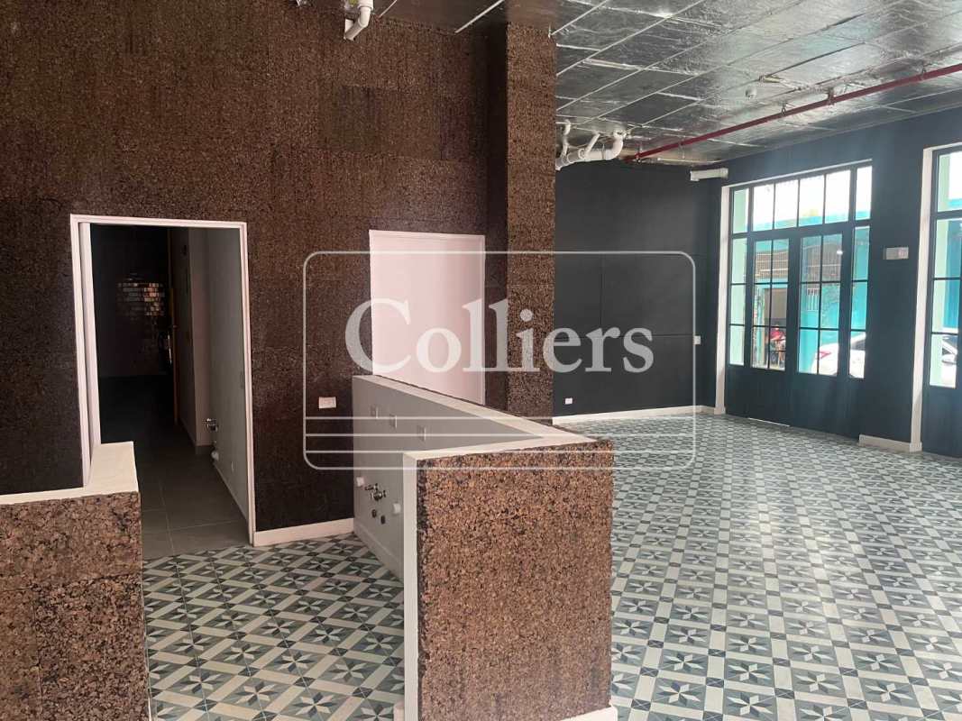 Utility/storage basement with tiled floor and exposed pipes Casco Viejo Panama