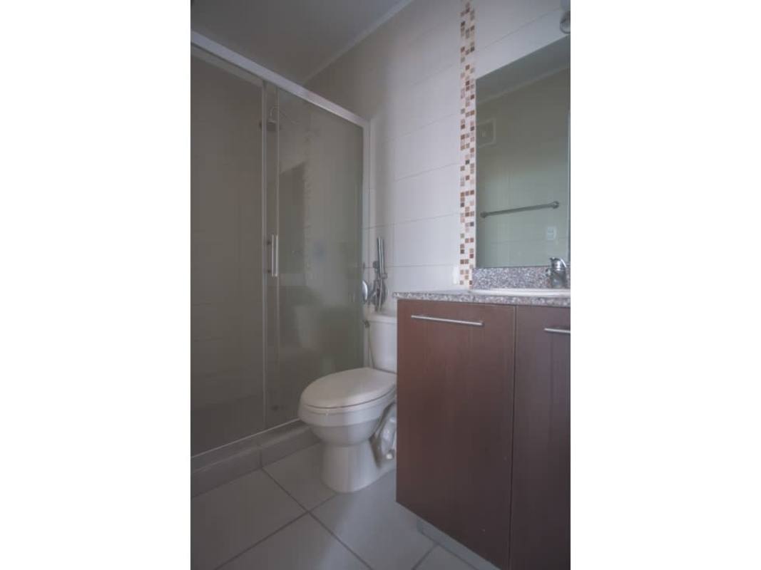 Bathroom with glass shower, granite vanity contemporary amenities PH Lefevre 75 Panama