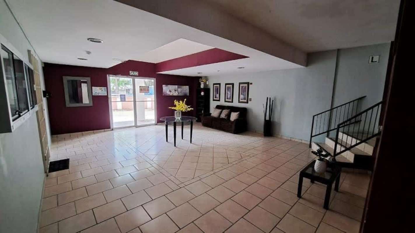 Outdoor playground with swing set and green landscaping PH Altos de la Colina Panama City