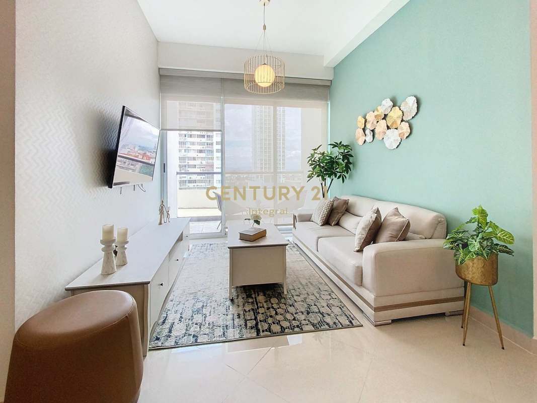 Modern kitchen with granite countertops and appliances apartment in Hato Pintado Panama City