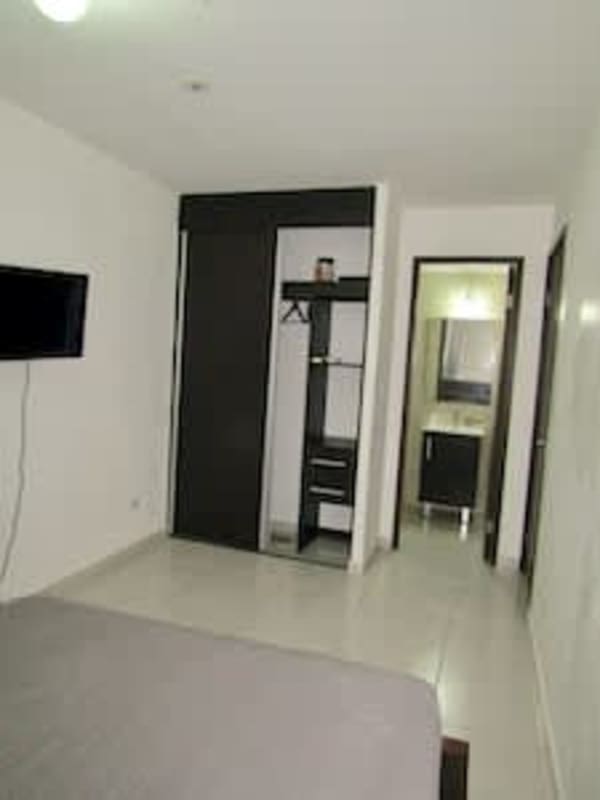 Compact modern kitchen with appliances at PH Bayview Panama