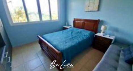 Guest bedroom furnished with AC in beachfront condo PH Rodman Bijao Panama