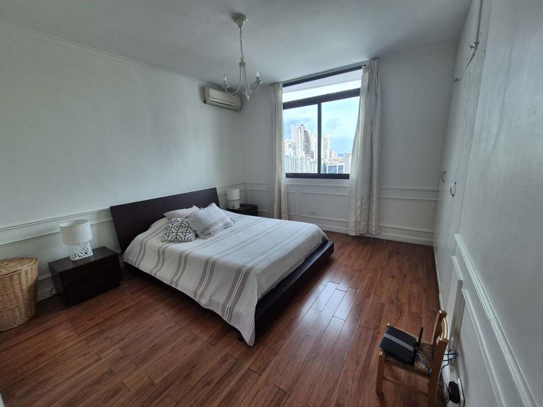 Large kitchen with granite and breakfast area in PH Marbella Tower Penthouse Panama