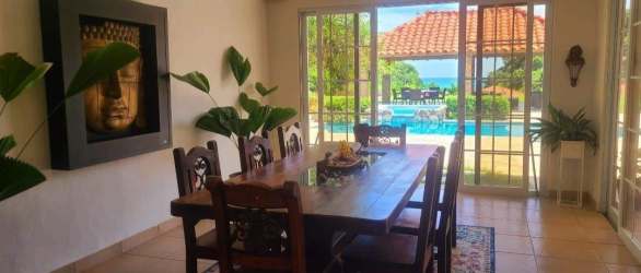 Private swimming pool and jacuzzi with tropical landscaping Costa Esmeralda San Carlos Panama