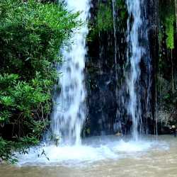 Open rural land with rustic fence and mountain backdrop on development lot in Panama
