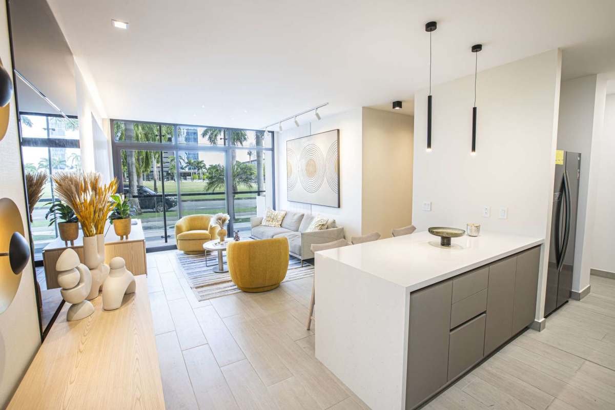 Cinema room and event space in luxury PH Nogal Costa del Este Panama