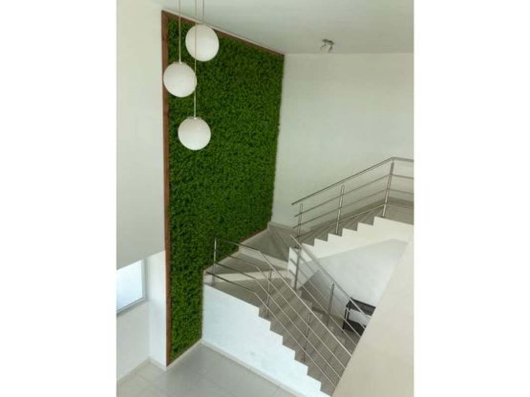 Contemporary loft kitchen with breakfast bar equipped appliances in PH Park Loft San Francisco Panama City