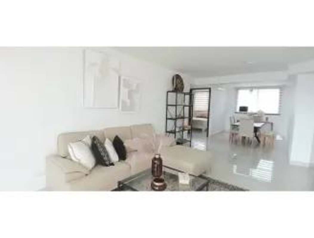 Modern furnished living and dining space in PH Carreras Tower El Cangrejo Panama City