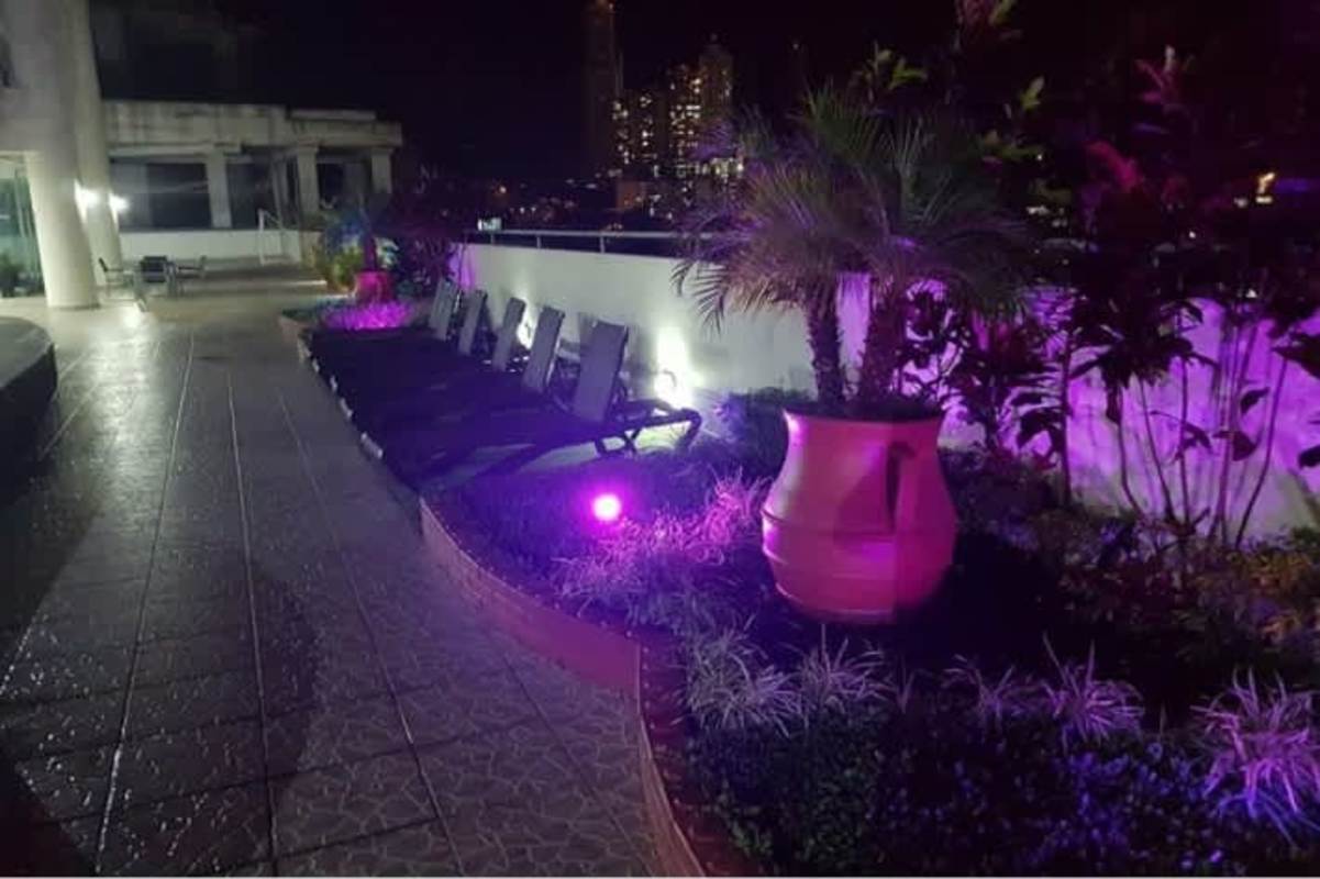 Bedroom space with blackout roller blinds and ceiling fan PH Vivendi Towers