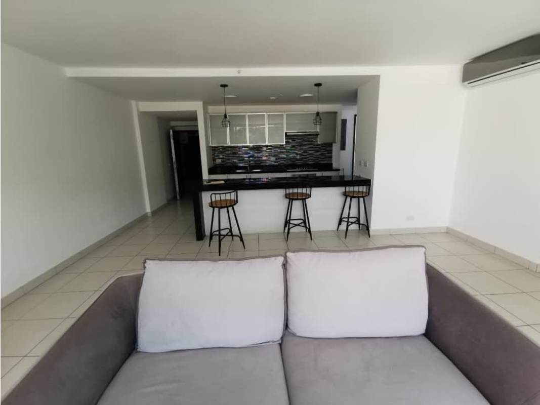 Bathroom featuring glass enclosed shower and dual sinks in PH Clayton Park II Clayton Panama