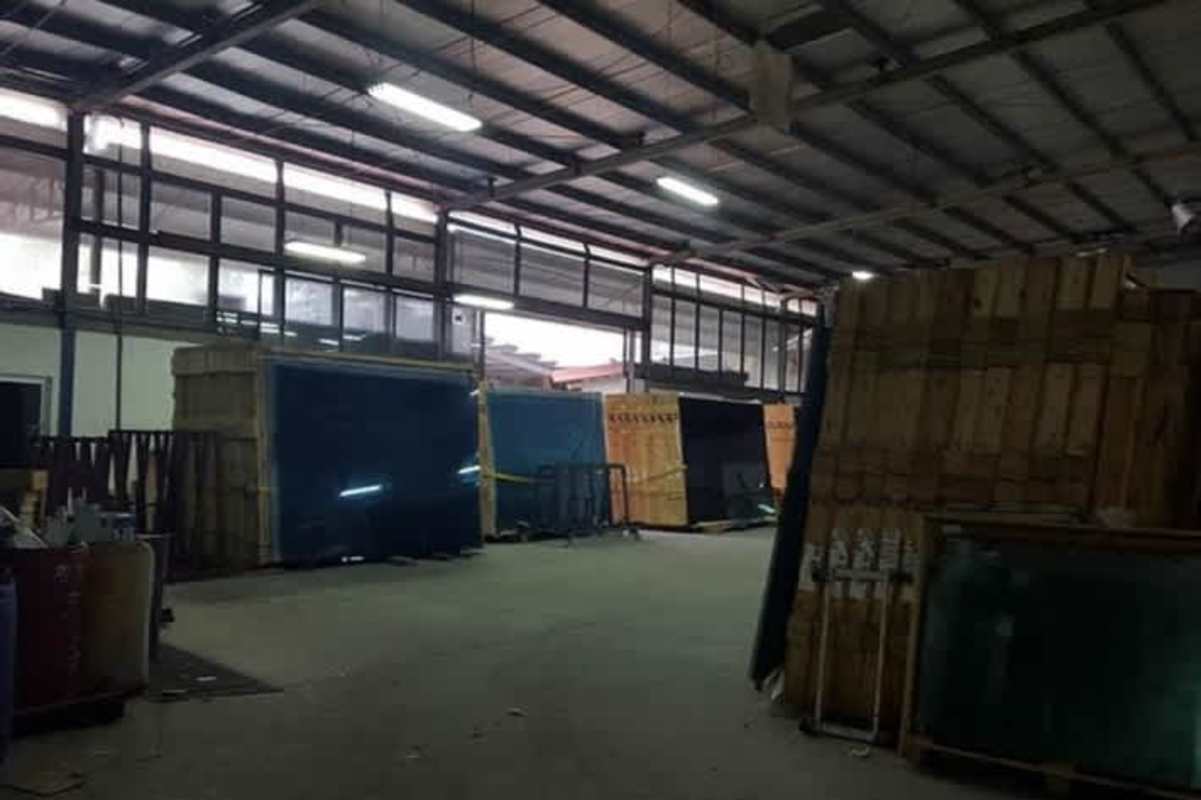 View inside industrial warehouse with machinery and open space Tocumen Panama