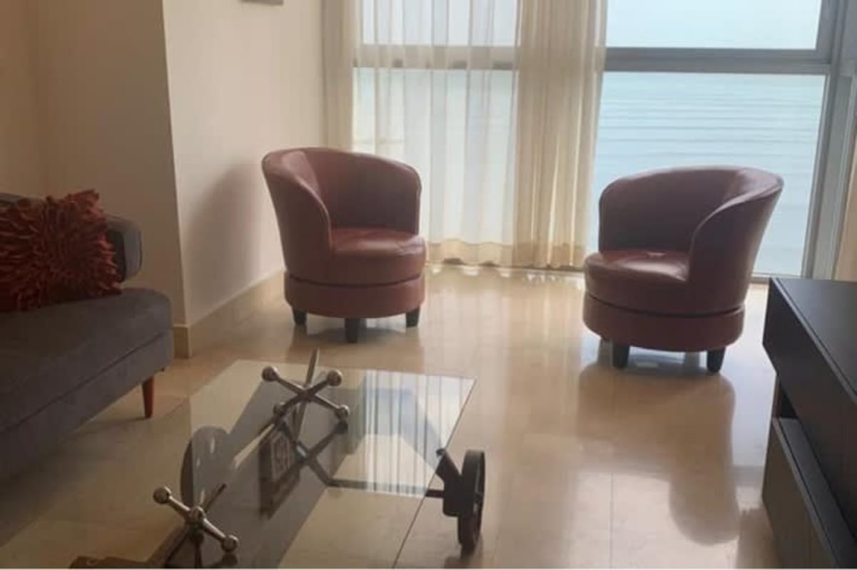 Modern bathroom with glass enclosed shower and upscale fixtures at PH BICSA Financial Center