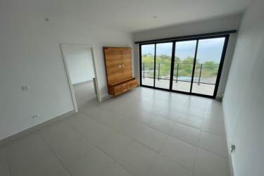 Living room with balcony access PH Solaria Punta Caelo San Carlos Panama