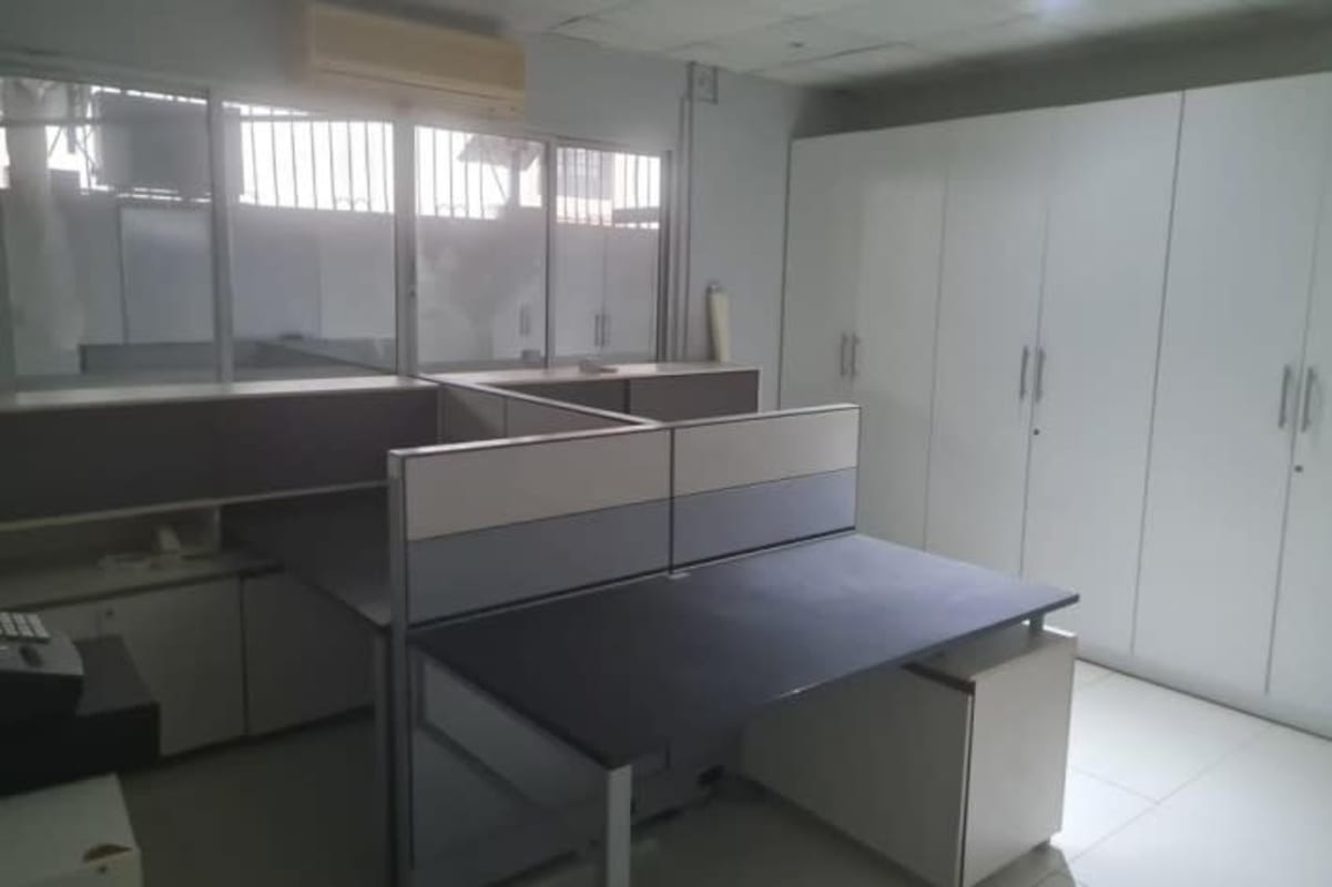 Partitioned workstation cubicles in office Betania Panama City