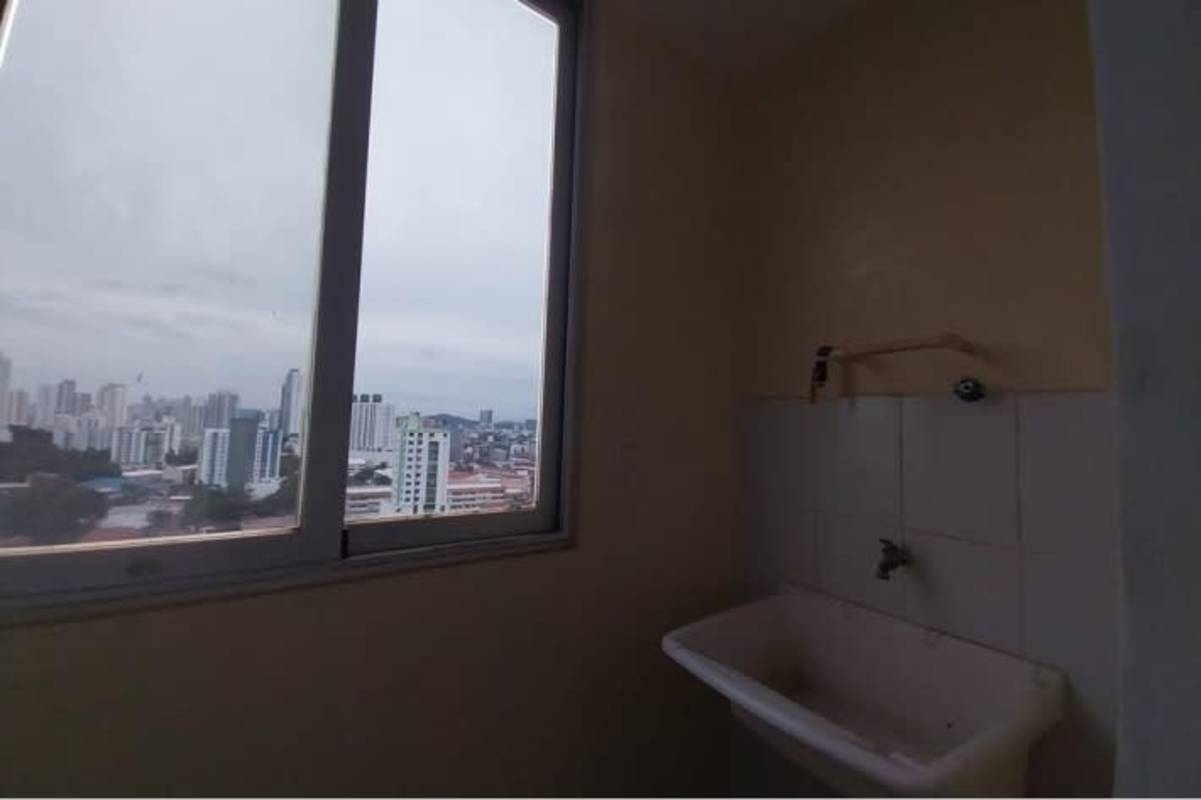 Modern kitchen with granite counter and window PH Carrasquilla Park San Francisco Panama