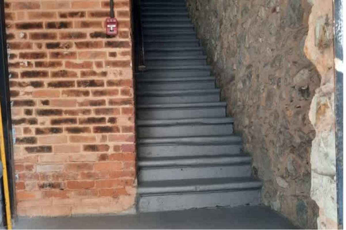 Street view of multi-story colonial buildings with balconies Casco Viejo Panama