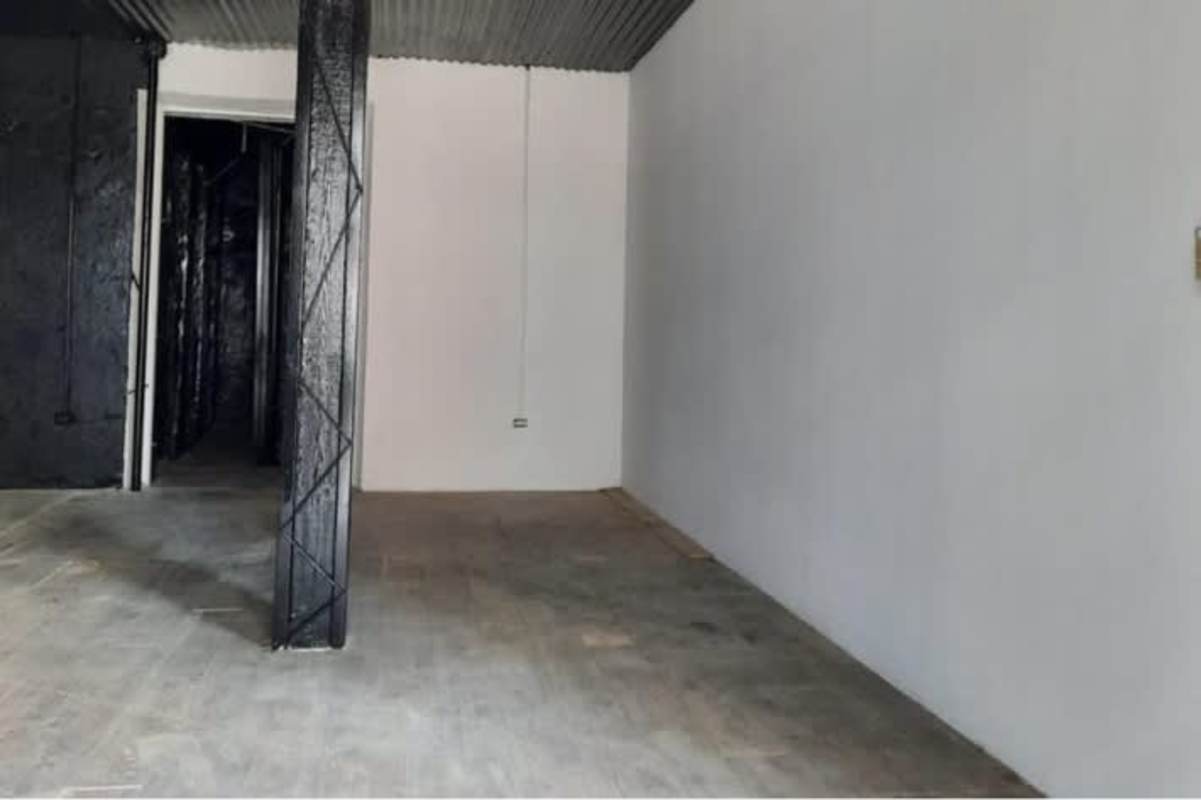 Interior corridor with open balconies colonial commercial building Casco Viejo Panama