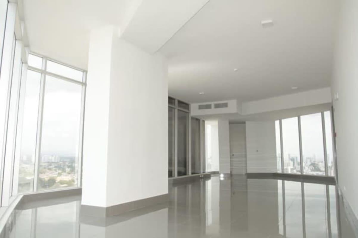 Reception with seating in modern lobby Golden Point Panama