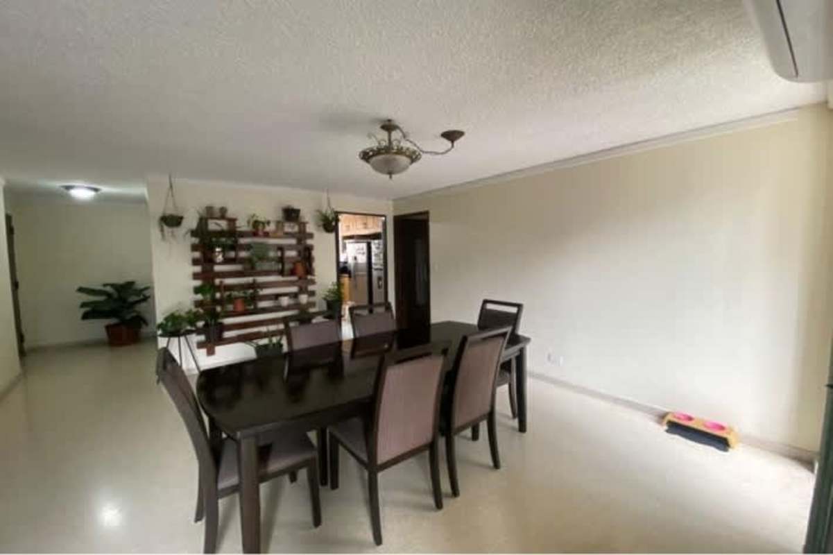 Bright hallway with recessed lighting and tiled floors in Obarrio Panama apartment