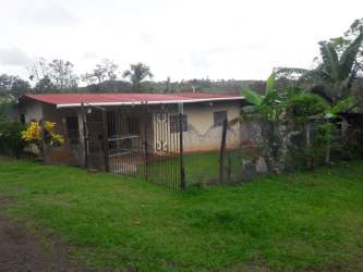 Small rural farmhouse fenced yard greenery in Chorrera Panama West