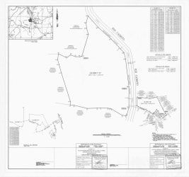 Survey map of farmland showing property borders river Chorrera Panama