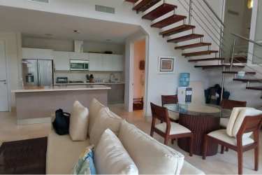 Modern kitchen and staircase loft apartment PH Puntarena Buenaventura Coclé Panama