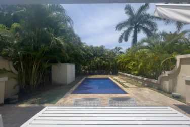 Spacious master bedroom opens to balcony with garden view Buenaventura Panama