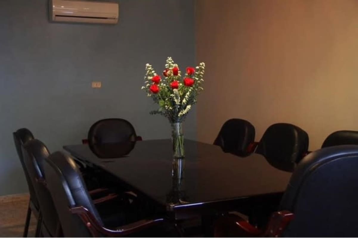 Hotel lobby reception with seating commercial property investment opportunity El Cangrejo Panama