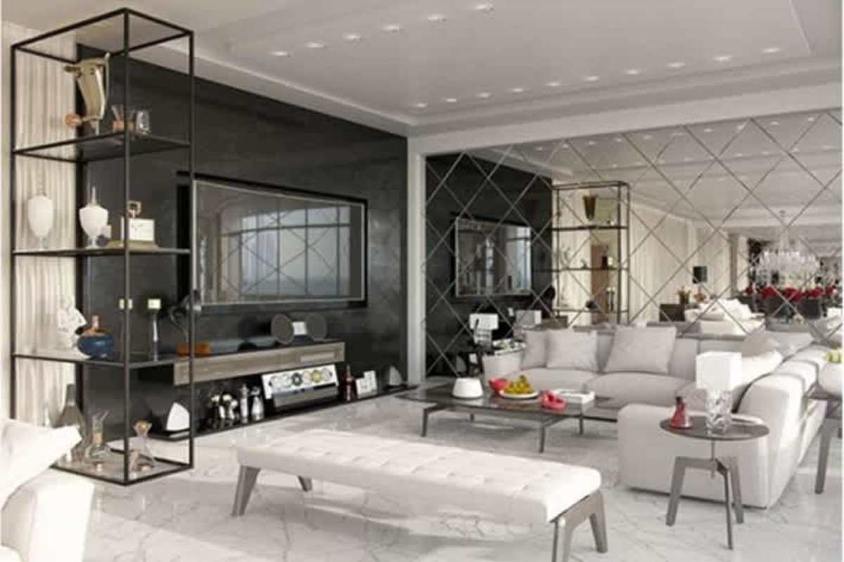 Resort-style infinity swimming pool and sun terrace Empire Residences Santa María Panama