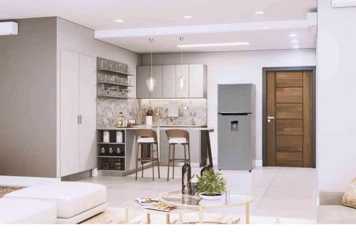 Minimalist modern bedroom suite with AC and built-in bar Arcadia Panama