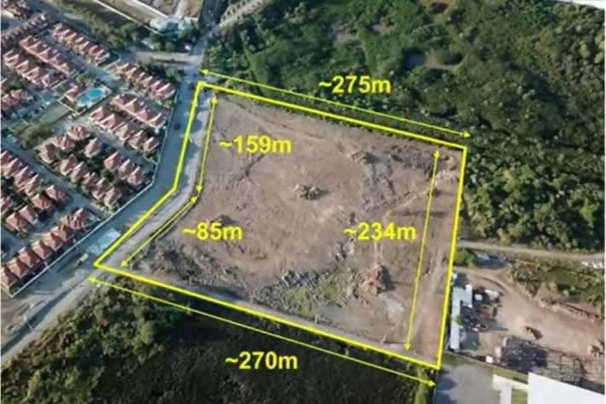 Cleared outlined lot ready for mixed-use development Costa Sur area Panama