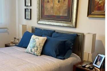 Bedroom interior rustic modern mix wood details San Carlos Panama