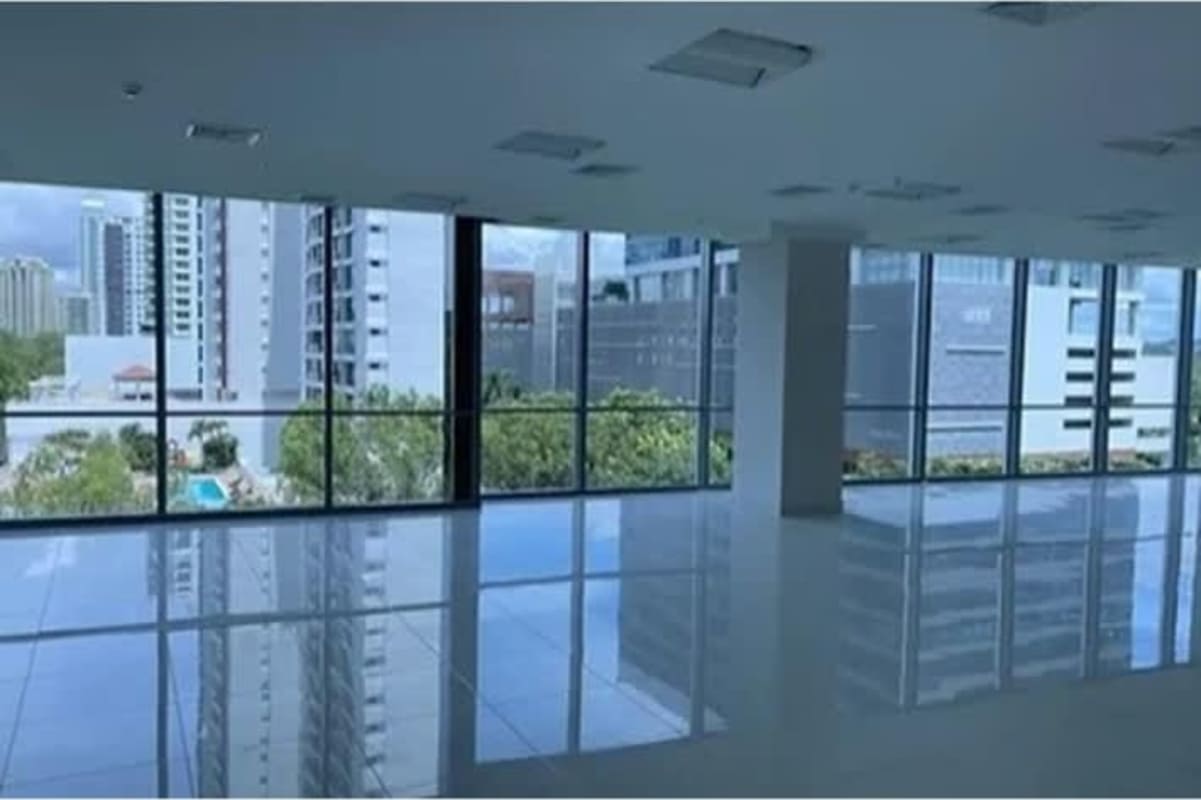 Open commercial office space with city views and bright natural light in Boulevard del Este Costa del Este Panama