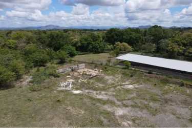 Cleared and partially wooded land ready for development in central Panama