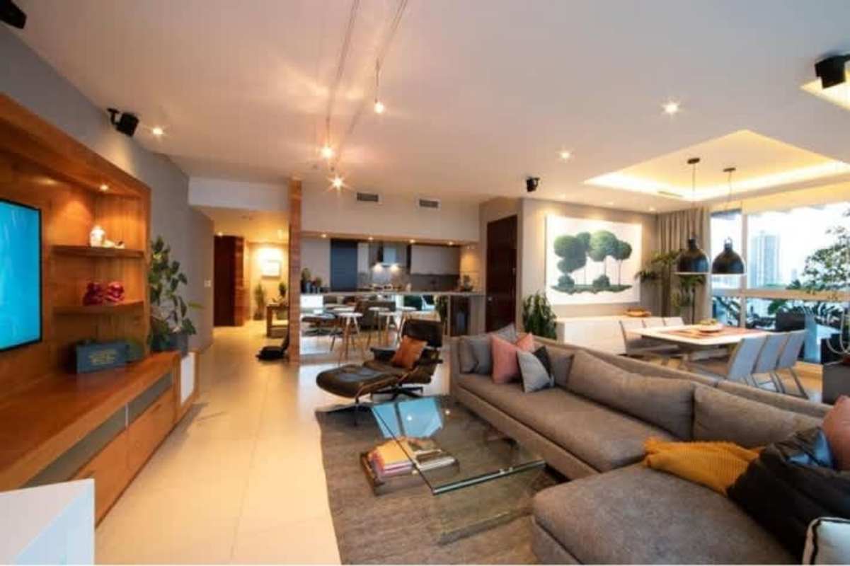 Spacious balcony with sea view and city skyline PH Oceanaire luxury apartment