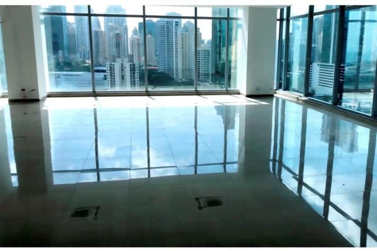 Glass curtain wall design office tower PH Panama Business Tower in Obarrio business district Panama