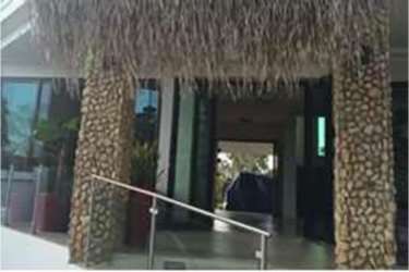 Tropical backyard with private swimming pool, hot tub, lounge chairs in Coronado Panama luxury villa