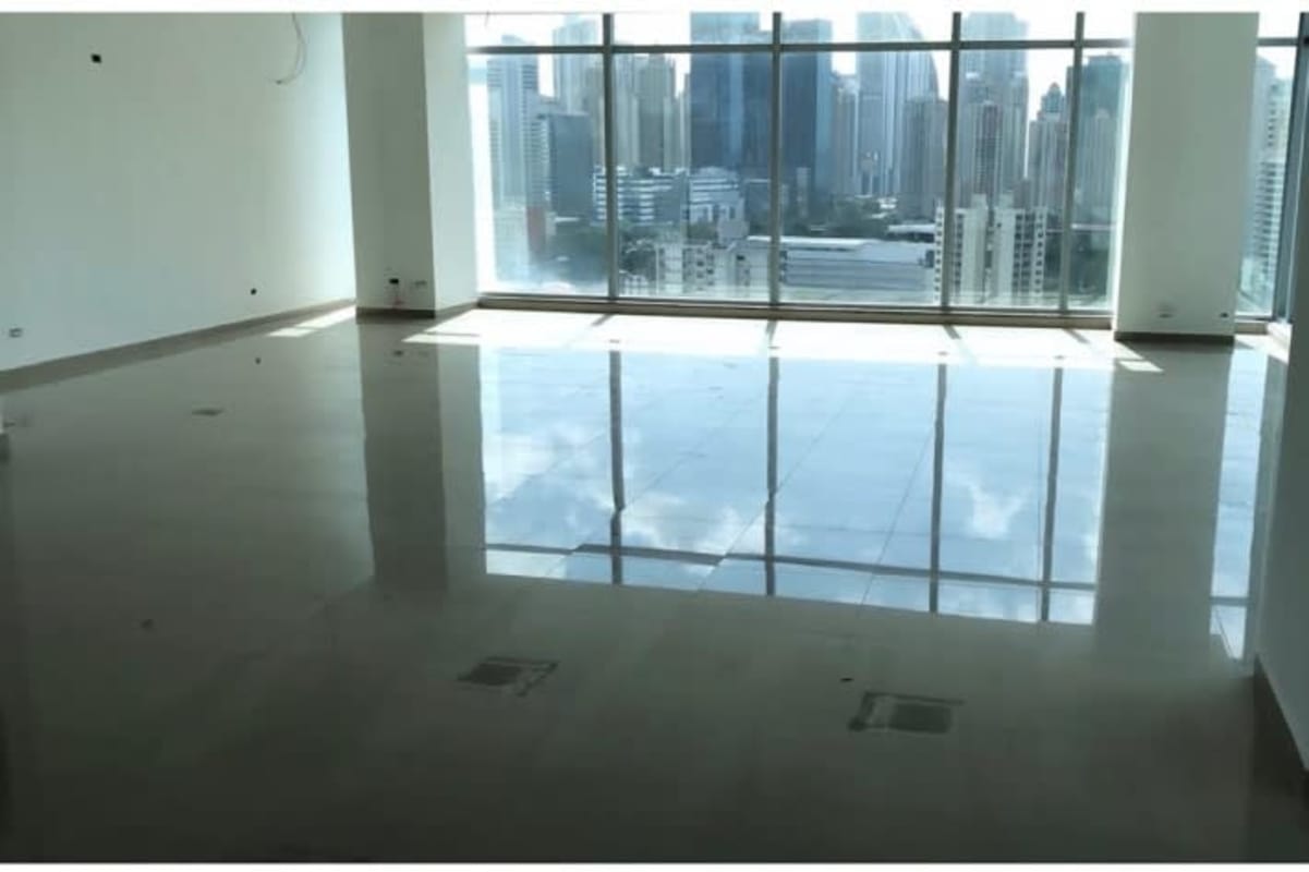 Spacious open office area with skyline views in PH Panama Business Tower Obarrio City Center Panama