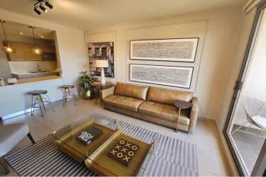 Spacious living dining area connected to balcony with contemporary furniture PH Madeira Panama Pacifico