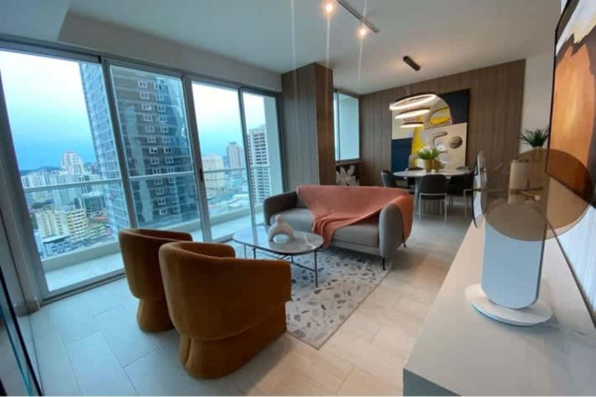 Entertainment lounge with pool table, modern design in PH Obarrio Center Panama