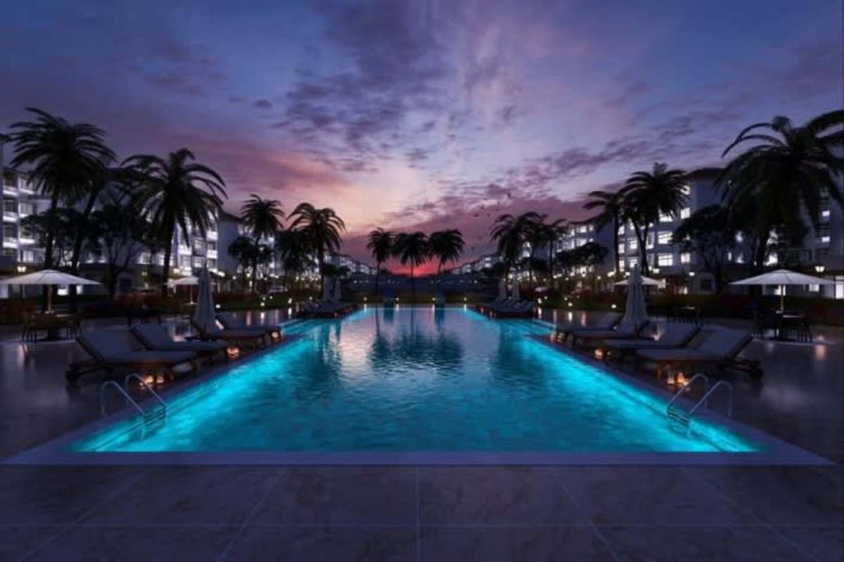 Residential clubhouse next to children playground and pool PH Costa Mare Costa Sur Panama