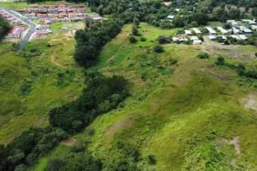 Aerial image of open land near residential areas on Santiago’s outskirts Veraguas Panama