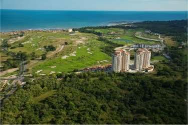 Aerial view Vista Mar Resort golf course and beach San Carlos Panama