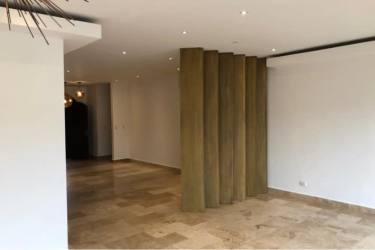 Spacious open plan interior in luxury condo with marble floors PH Casa Real Vista Mar