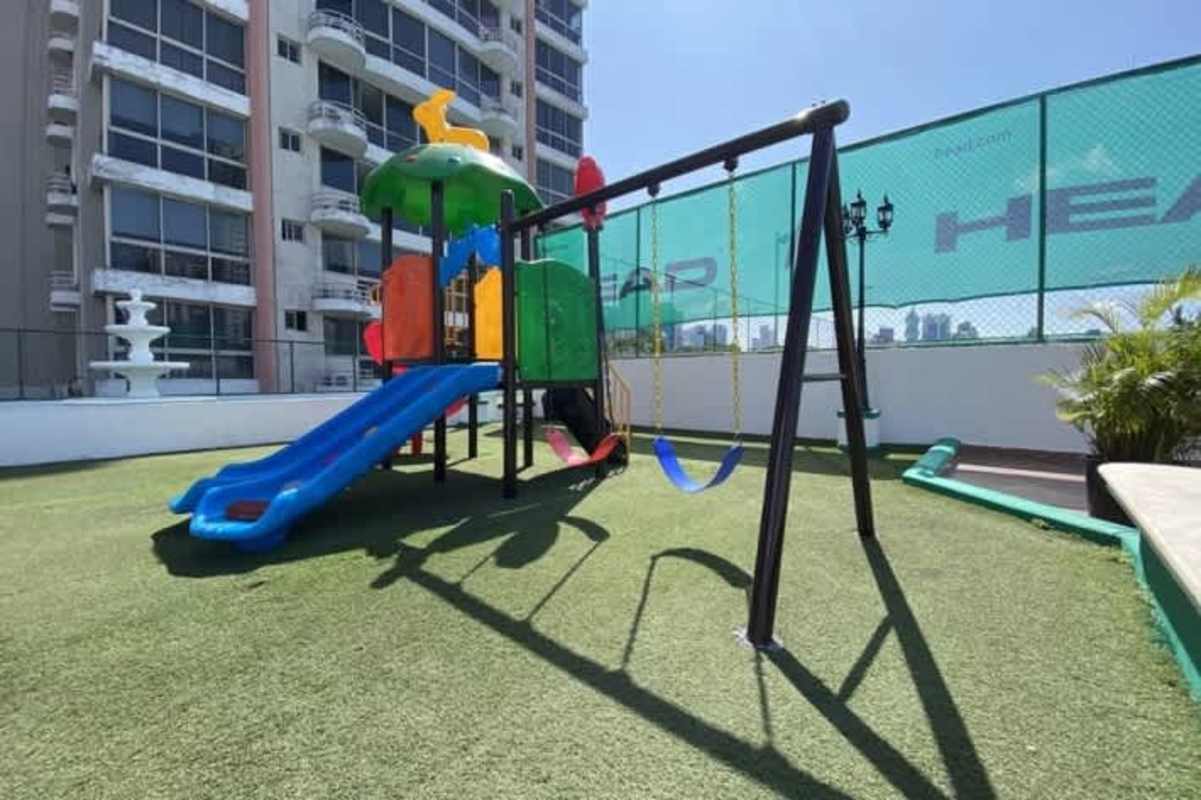 Children's playground with landscaping at PH San Francisco Bay Panama