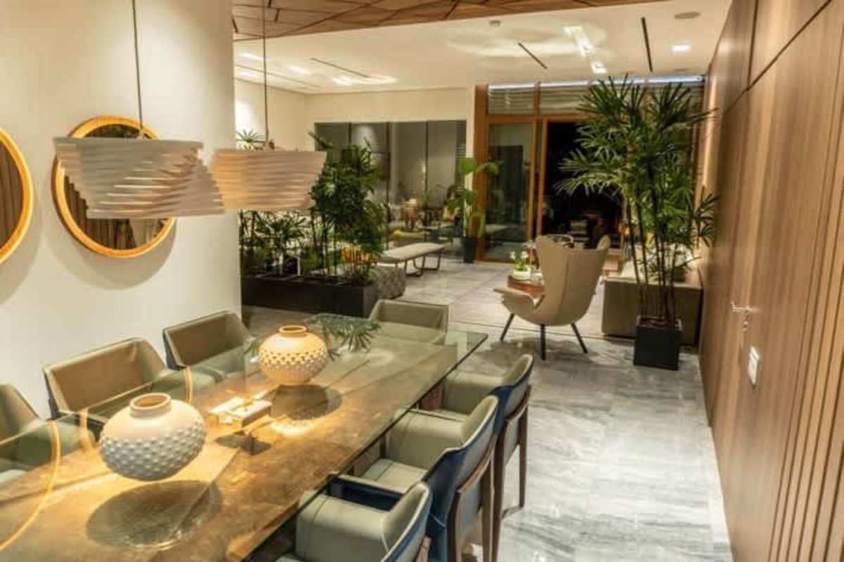 View of private marina and luxury waterfront residence at PH Garden Ocean Reef Islands Panama