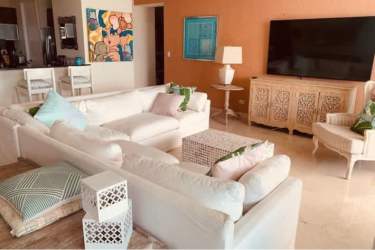 Master bedroom luxury penthouse with ocean view terrace access Casa Bonita Panama