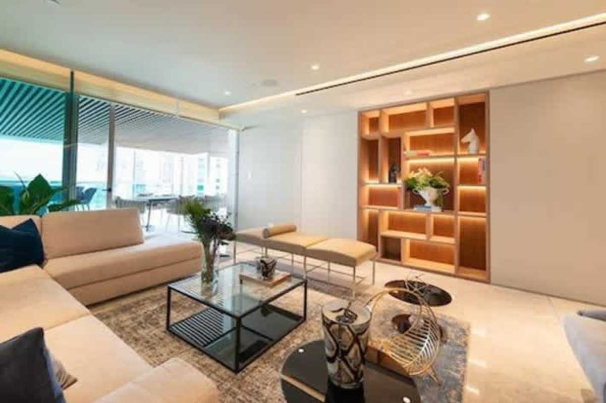 Luxury kitchen with marble and granite countertops at PH Costanera Avenida Balboa Panama